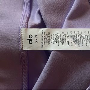 Purple cropped alo leggings